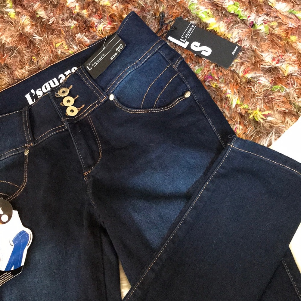 NWT L’square dark blue jeans size 3 inseam 26 - Picture 2 of 5
